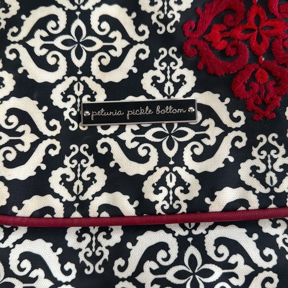 Petunia Pickle Bottom Boxy Backpack Diaper Bag in Frolicking in Fez Messenger - Picture 4 of 16